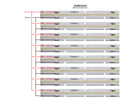 Typical Parallel Wiring of LED Strips...