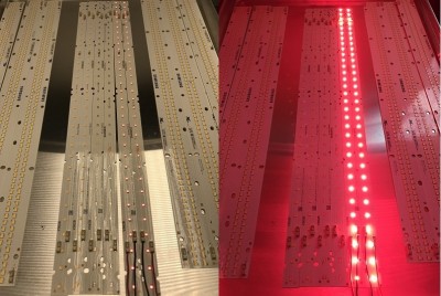 Luxeon SunPlus Purple 2.5%, 32 LED &quot;PC Red&quot; Supplemental Light Strip