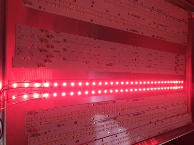Lumileds SunPlus PC Red Supplemental LED Strips @ 15 Watts, ~ 25 PPF each strip